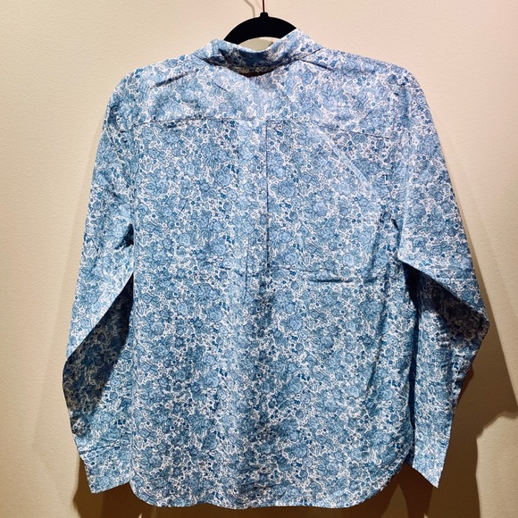 🌟2xHP🌟Ralph Lauren Blue Floral Button Down PL - Picture 4 of 6